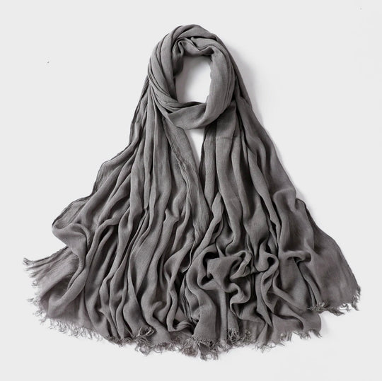 Crinkle Rayon Viscose Hijab/Scarf