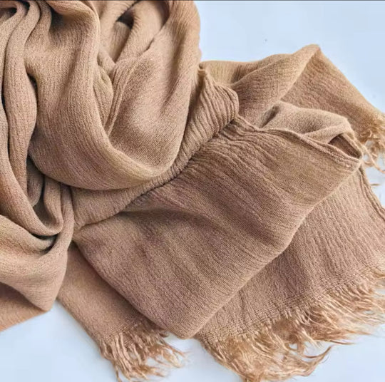 Crinkle Rayon Viscose Hijab/Scarf