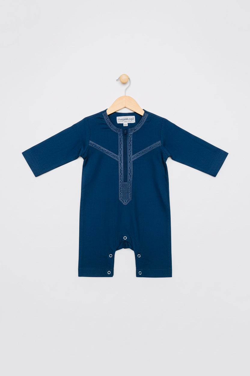 Baby Emirati Rompers in Navy Blue AHR
