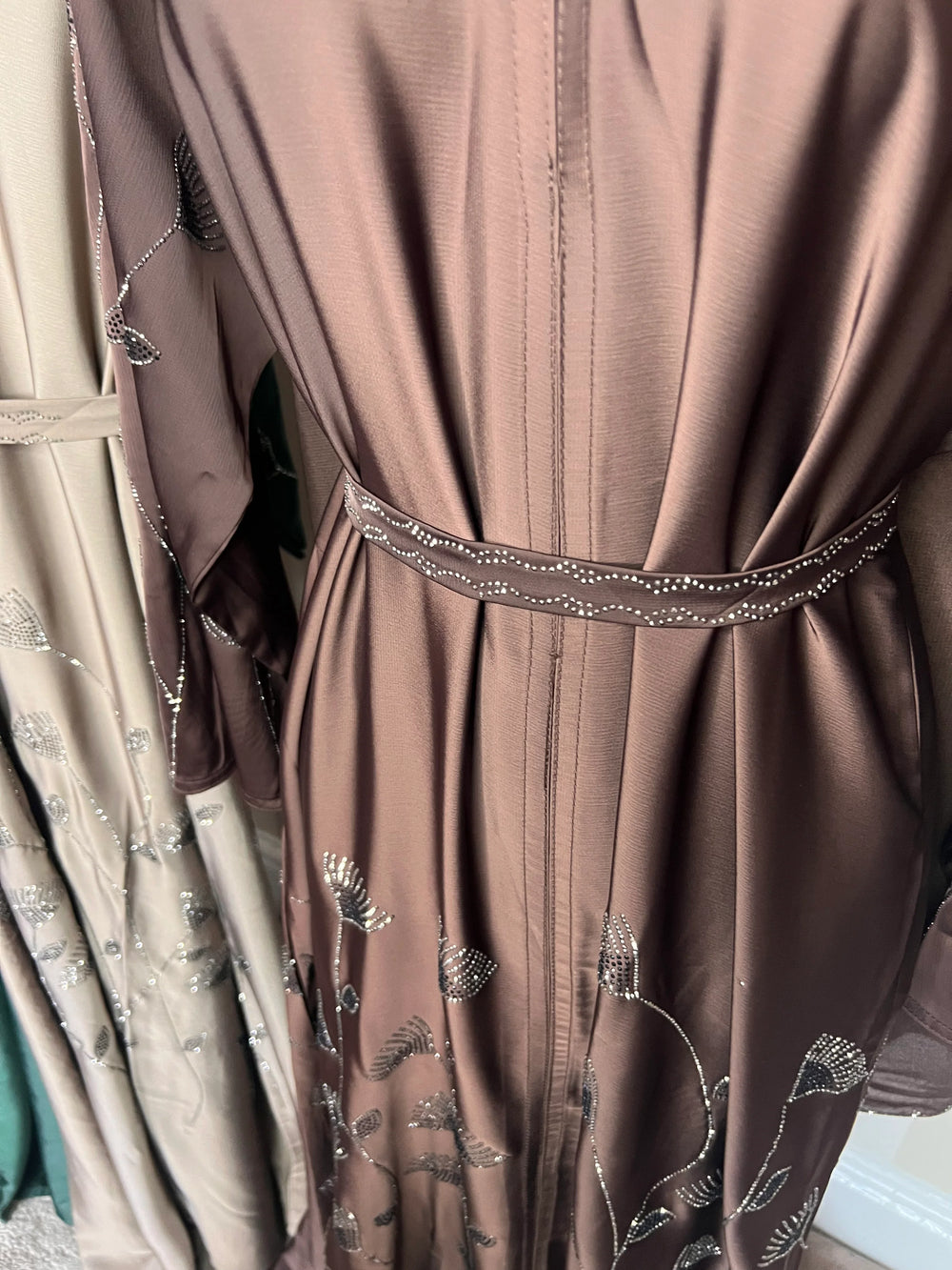 Lily Rhinestone Abaya Set