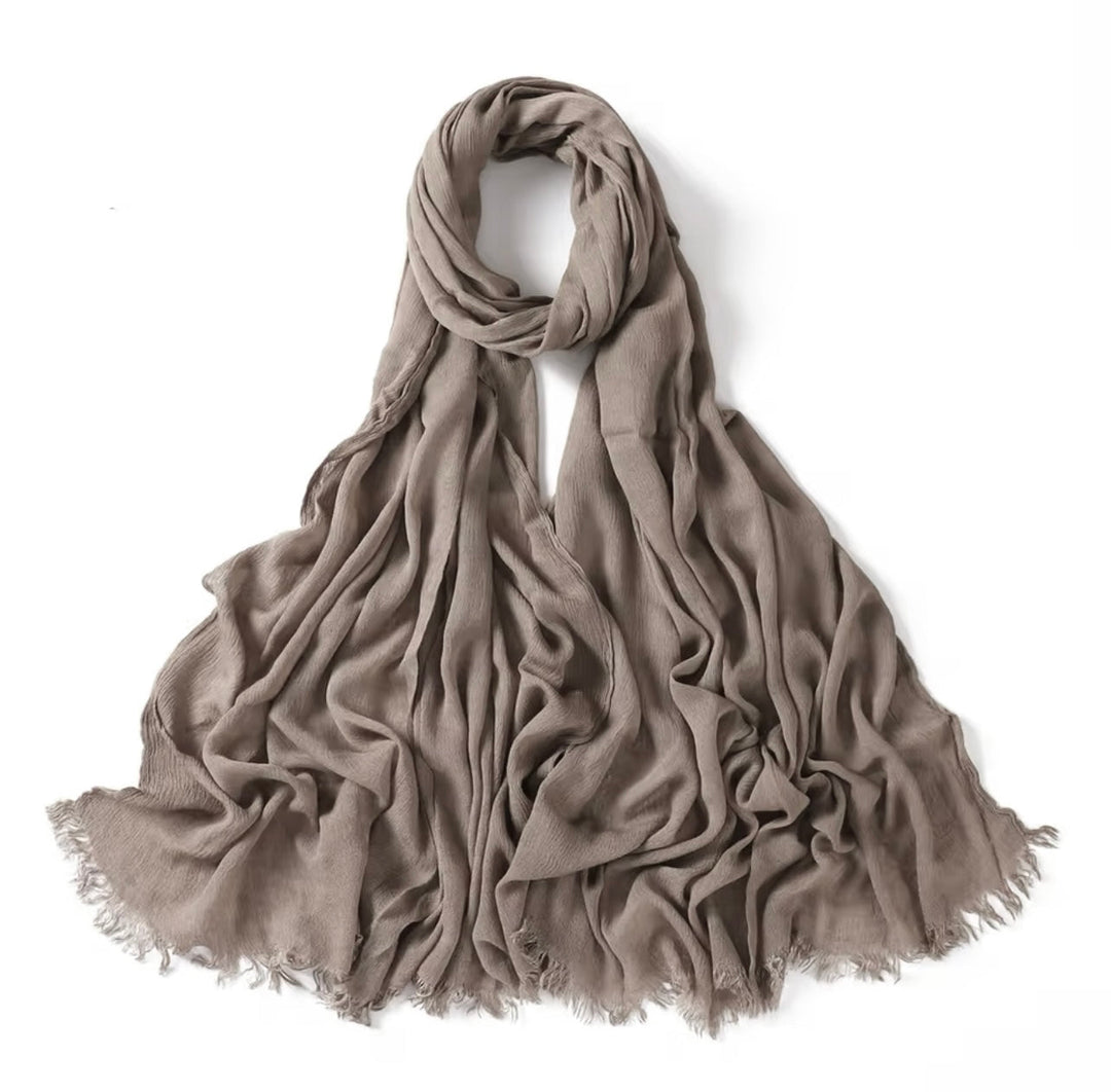 Crinkle Rayon Viscose Hijab/Scarf