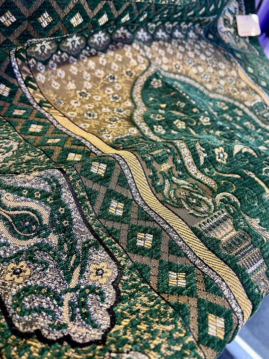 EXCLUSIVE LUXURY PRAYER MAT WI- Green