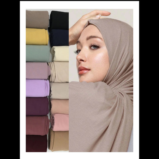 Premium Ribbed Jersey Hijab/Scarves