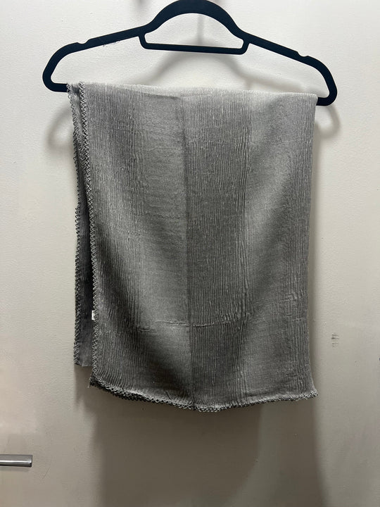 Crinkle Sparkly Hijab/Scarf with crochet lace edge