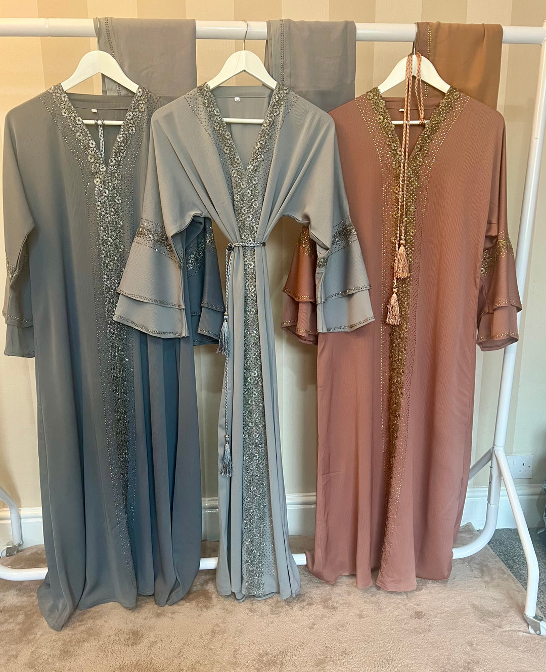 Moroccan style Abayas Copper Rose