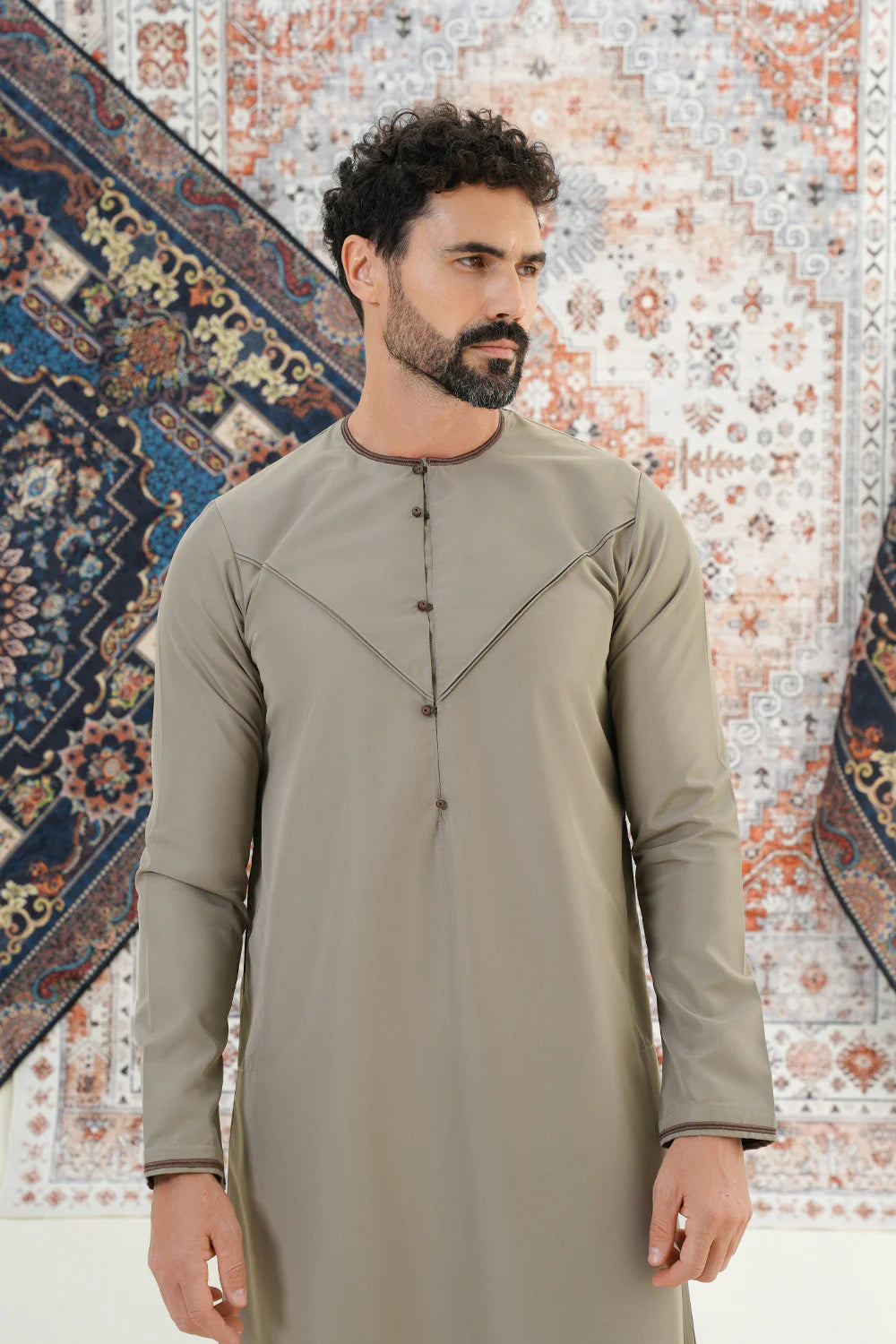 Faris Emirati Thobe/Jubba - Walnut