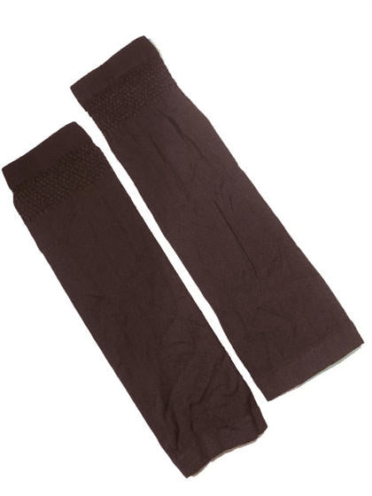 FINE ARM COVERS/SLEEVES - DARK BROWN
