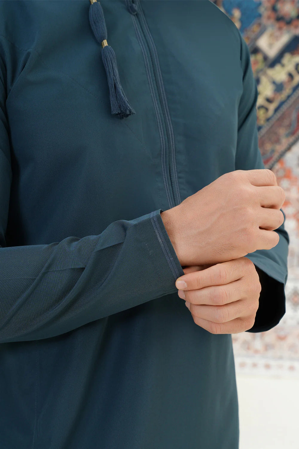 Faris Omani Thobe/Jubba - Aegean Blue