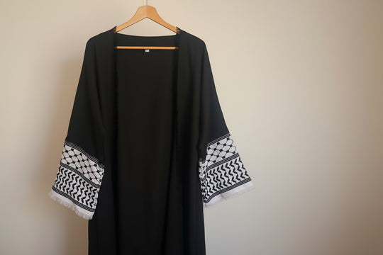 Keffiya Embroidered Abayas with Hijab