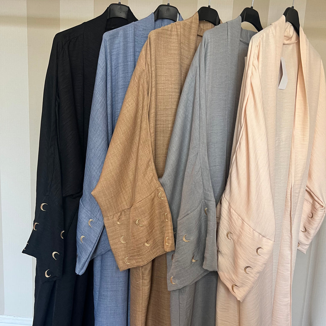 Linen Feel Moon Kimonos- Free size