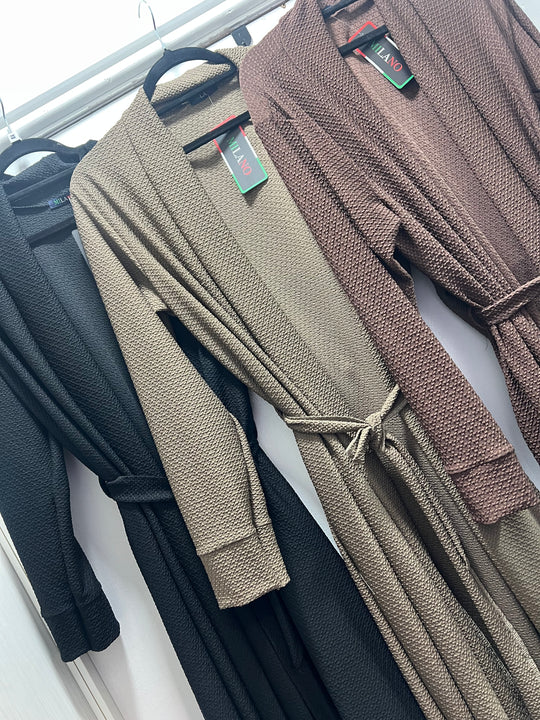 Midi Cardigan/  Coatigan with Belt and hidden pockets