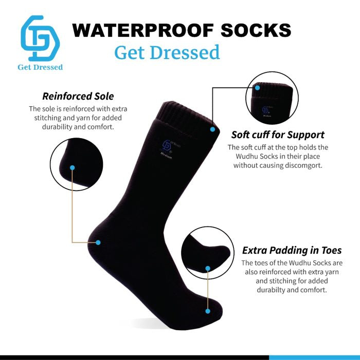 GD Wudu Socks / Tawaf Socks 100% Sharia’h Compliant And Waterproof