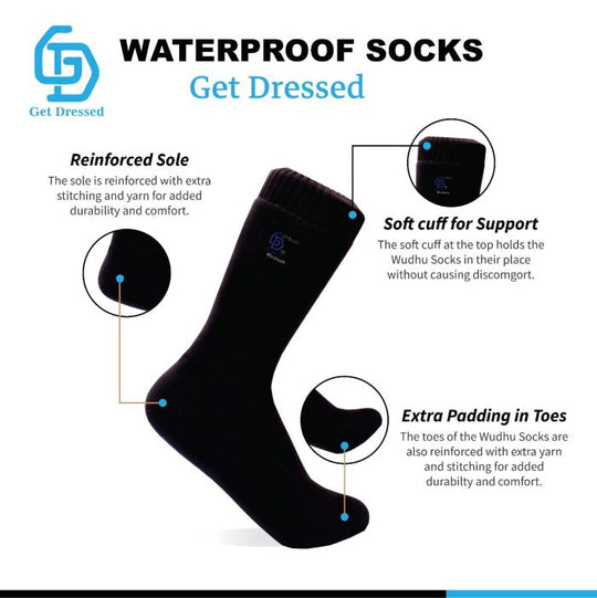GD Wudu Socks / Tawaf Socks 100% Sharia’h Compliant And Waterproof