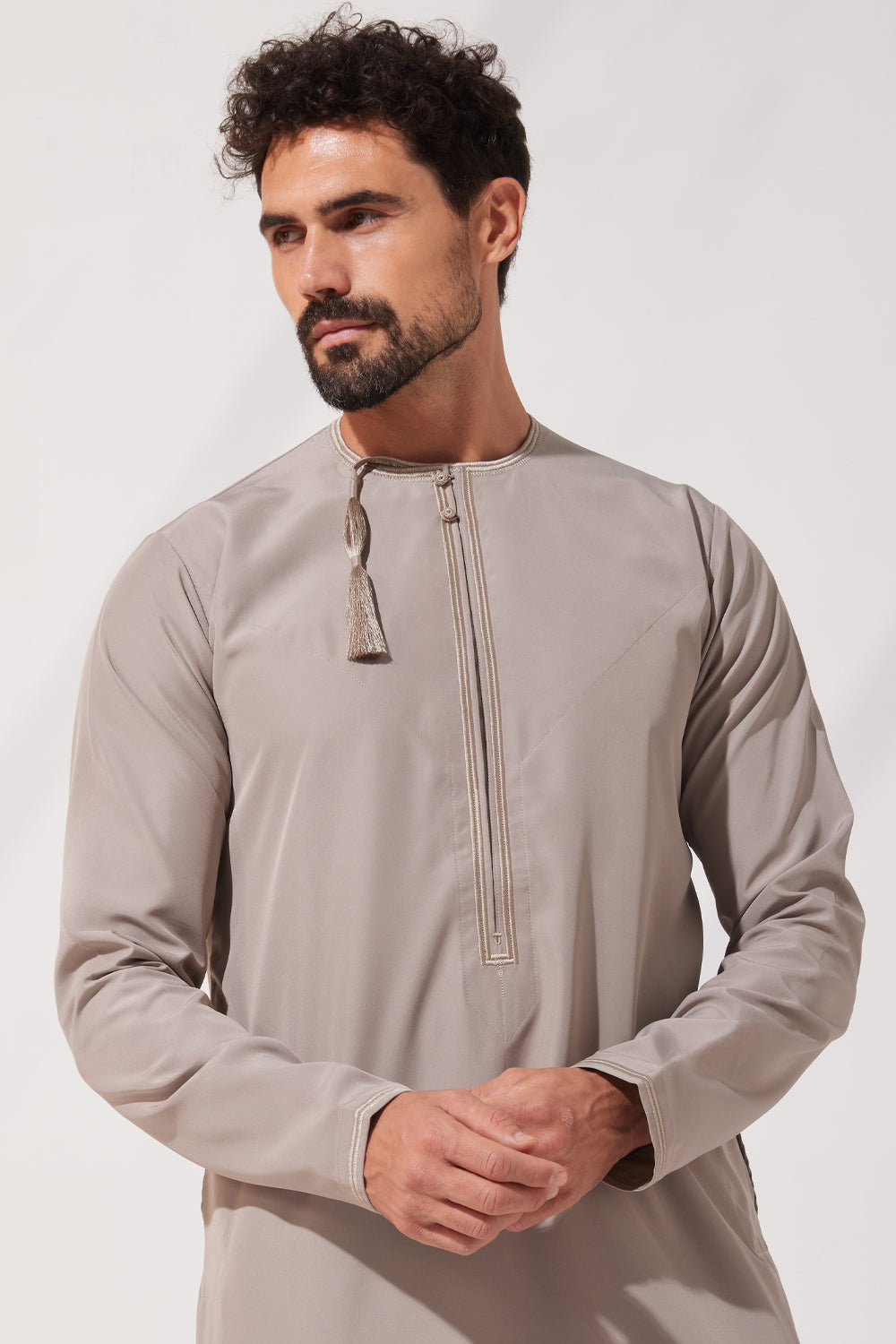 Faris Omani Thobe/Jubba - Taupe