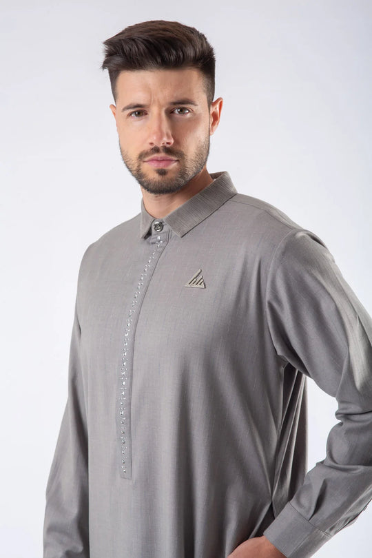LWR2421 Lawung Thobe/Jubba - Grey