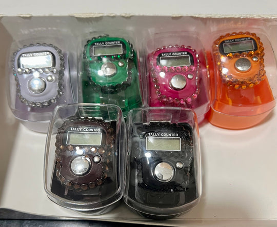Sparkly Rhinestone Tasbeeh/ Dhikr Ring Finger Counters