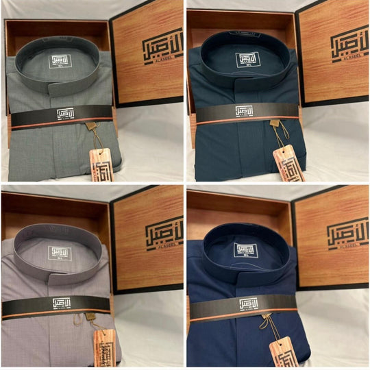 NEW Al Aseel Summer Thobe/ Jubbah with Zip - Light Grey Z-1003/1