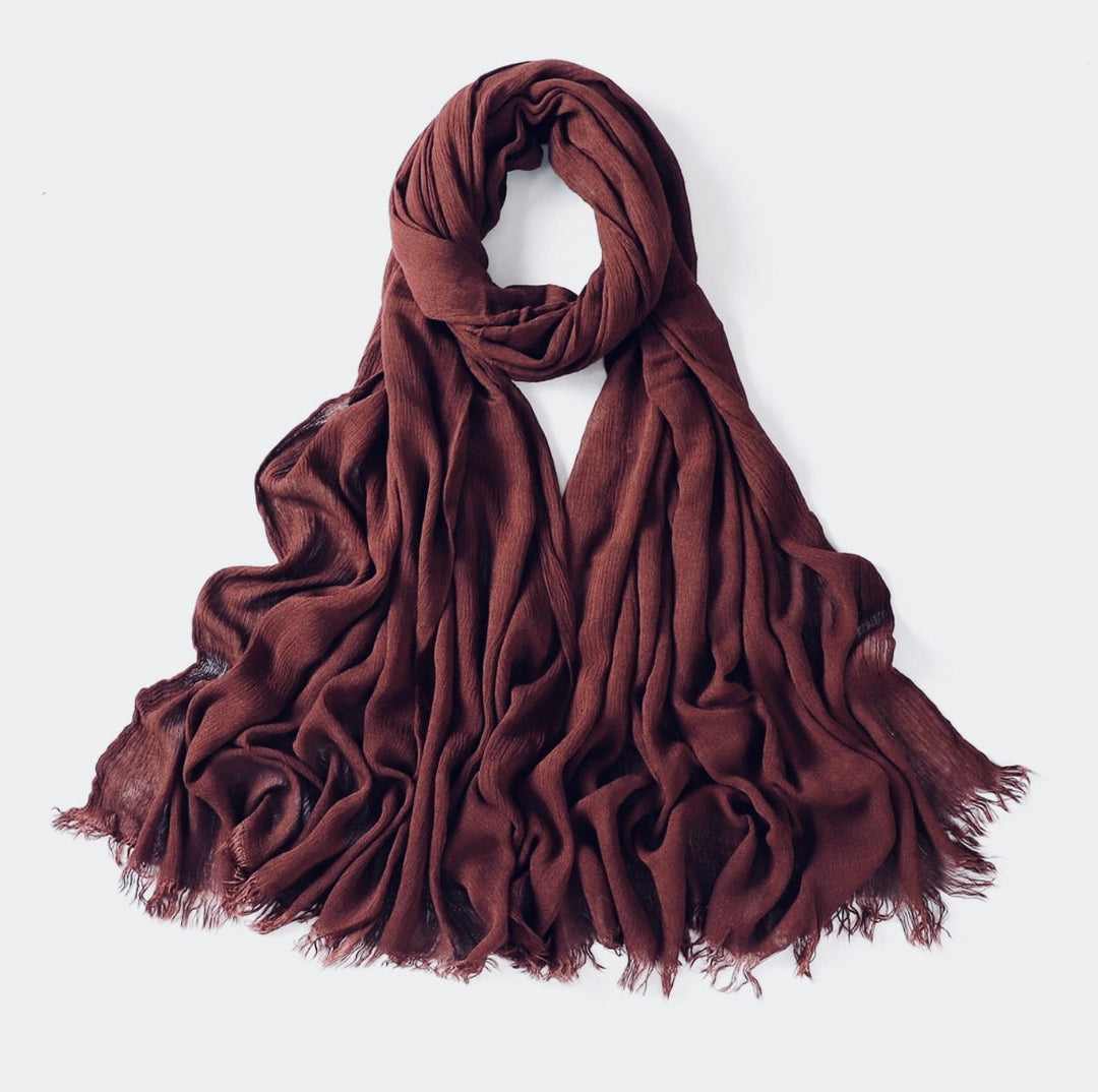 Crinkle Rayon Viscose Hijab/Scarf