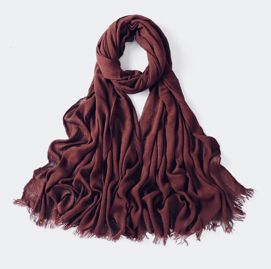 Crinkle Rayon Viscose Hijab/Scarf