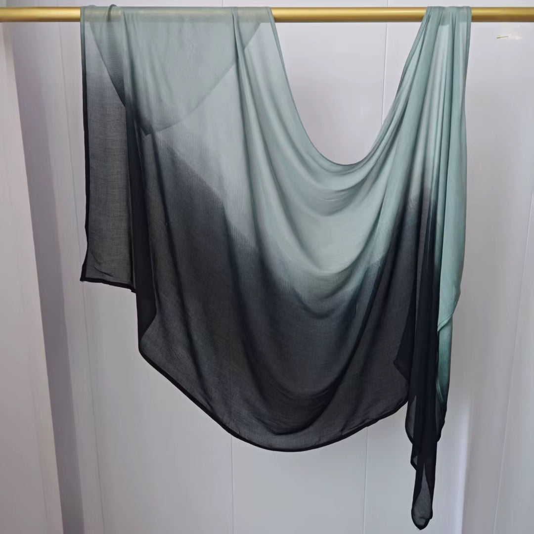 Modal cotton Dip Ombré Hijab Scarf