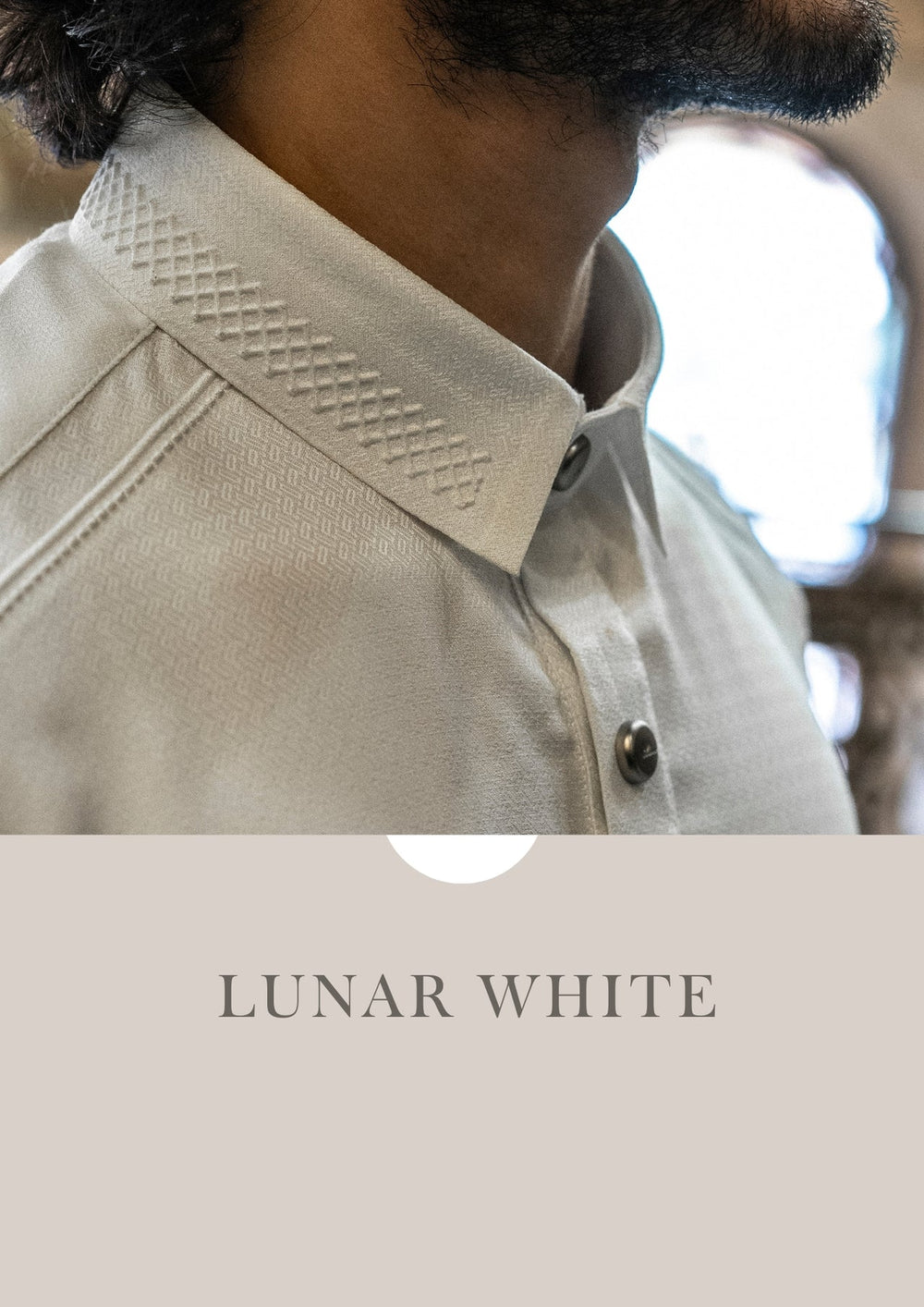 AAR2637 Latest Al Ameer Thobe / Jubba- Lunar White