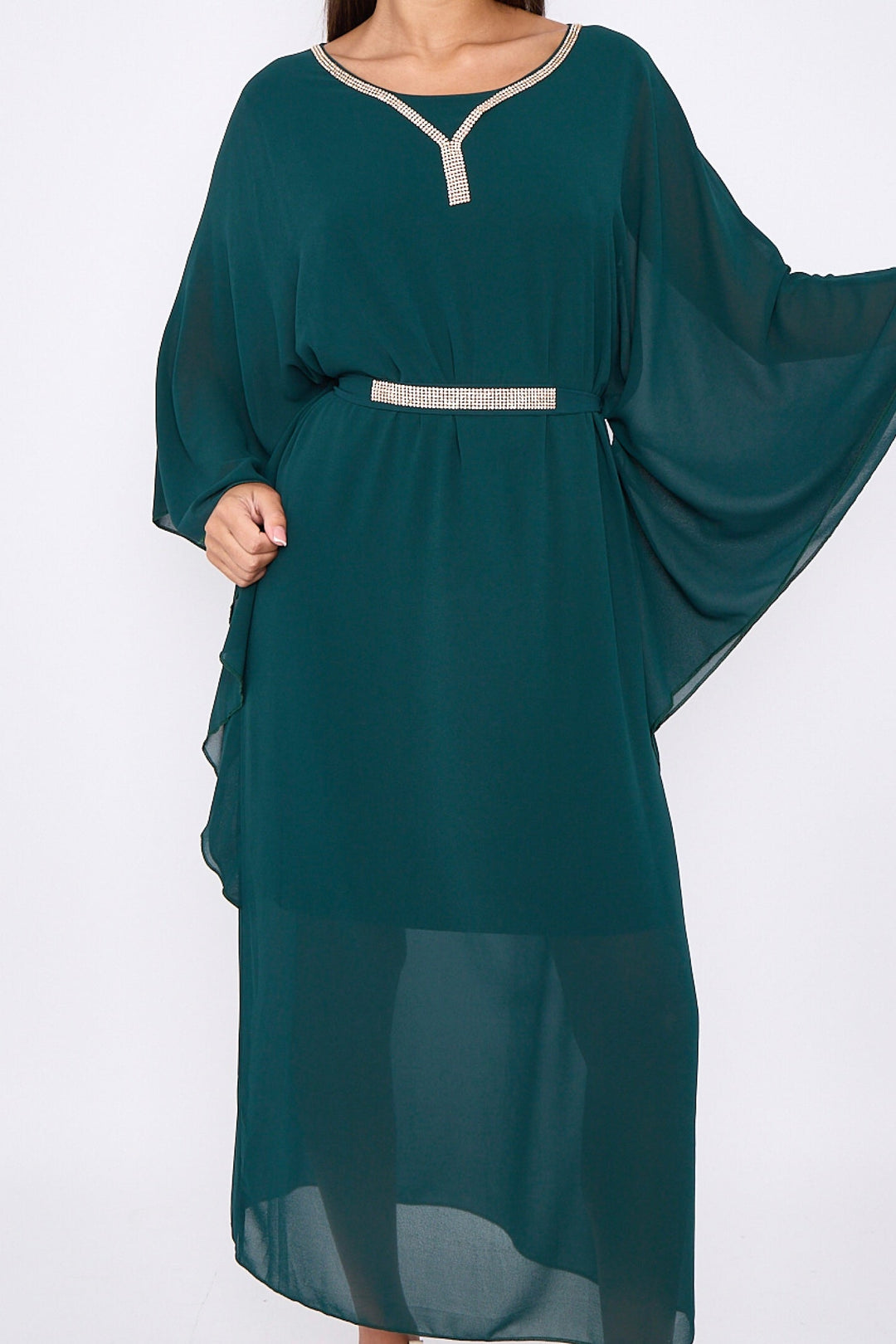 Diamante Chiffon Kaftans- Variation