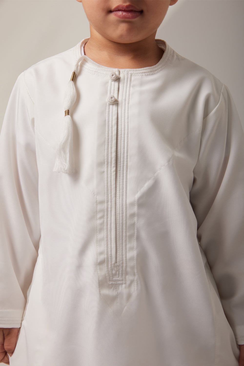 Baby Faris Omani Rompers - ivory