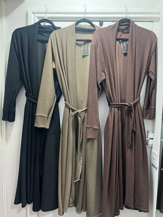 Midi Cardigan/  Coatigan with Belt and hidden pockets