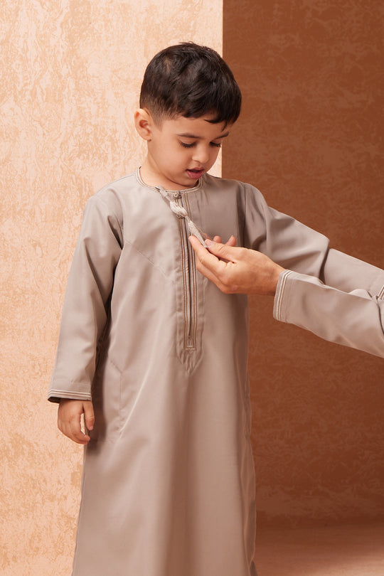 Baby Faris Omani Rompers - Taupe