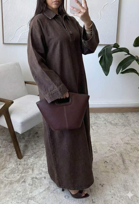 Denim Pure Cotton Abayas