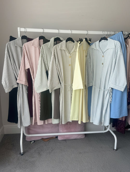 Striped Coords set with belt