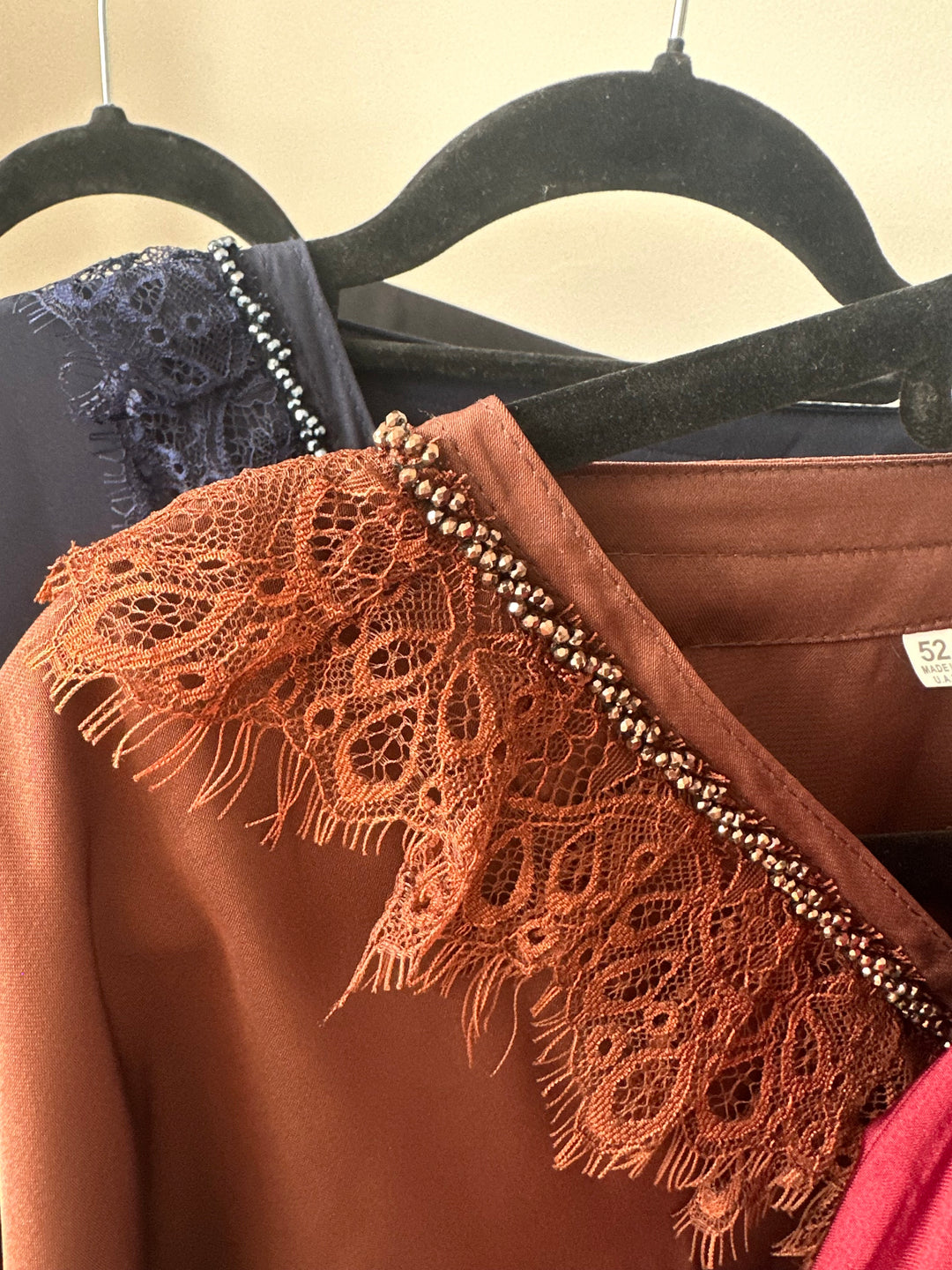 Frill Lace Beaded Dubai Abaya Sets in Colours