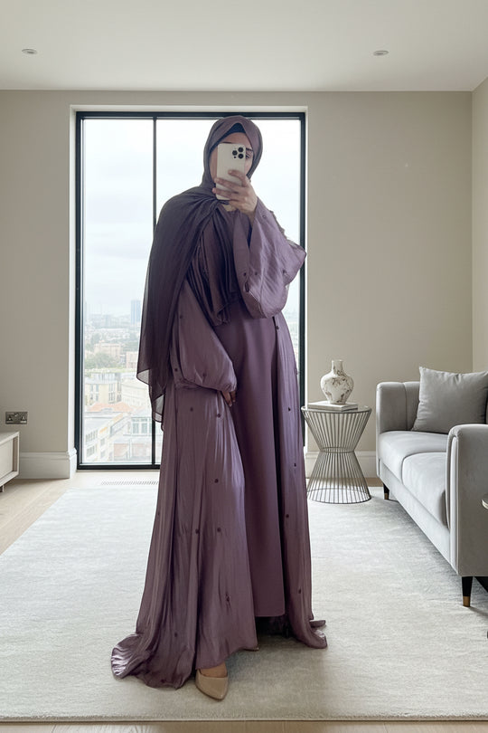 Lamia Abaya Full sets in 4 colours
