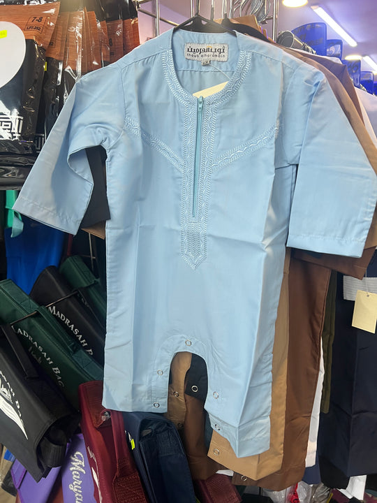 Baby Emirati Rompers in Light Blue  AHR