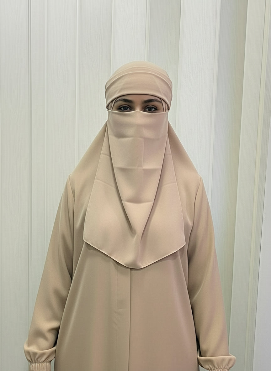 Breathable Niqab with hidden elastic by Jannah