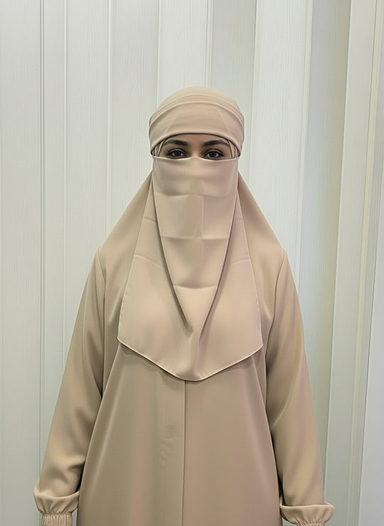 Breathable Niqab with hidden elastic by Jannah