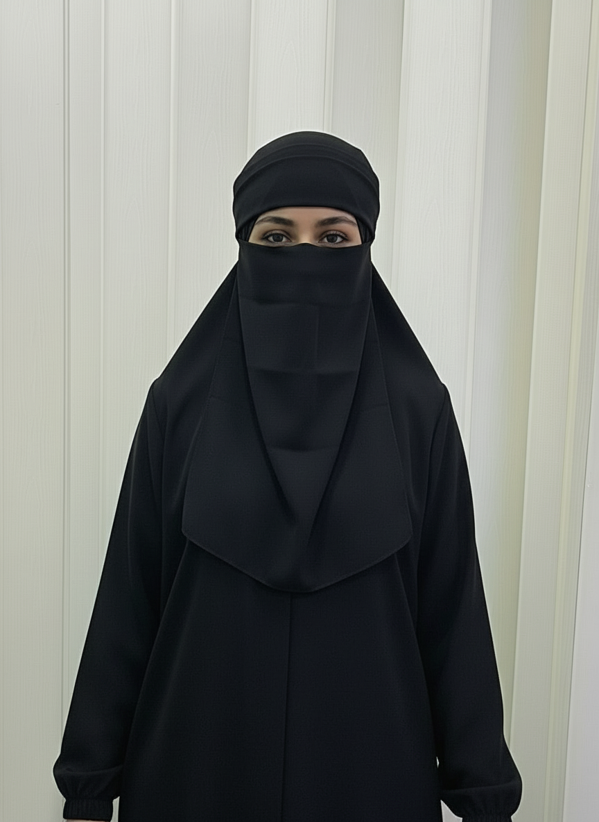 Breathable Niqab with hidden elastic by Jannah