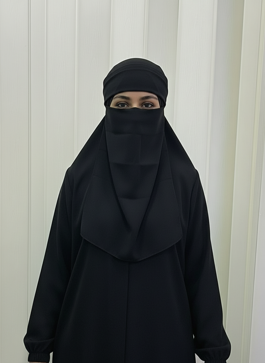 Breathable Niqab with hidden elastic by Jannah