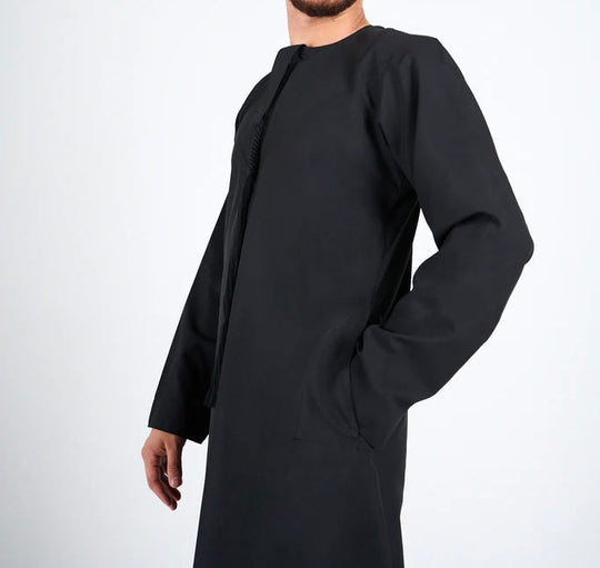 Emirati Thobe/Jubbah Black