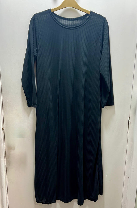 Budget Girls lined Abaya - Black