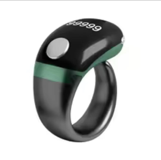 Smart Vibrating Zikr Ring  3 Size – Digital Tasbih Counter with Prayer Reminders & App