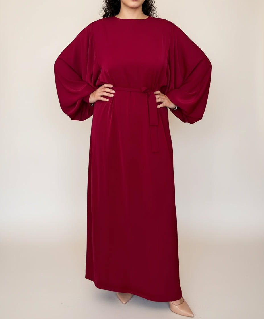 Balloon Sleeve Turkish Dress/Abaya -