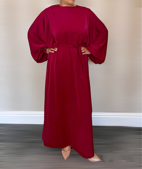 Balloon Sleeve Turkish Dress/Abaya -