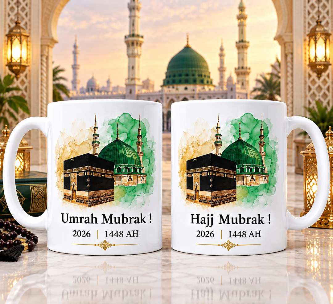 Umrah & Hajj Mubarak Gift Mugs