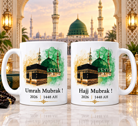 Umrah & Hajj Mubarak Gift Mugs