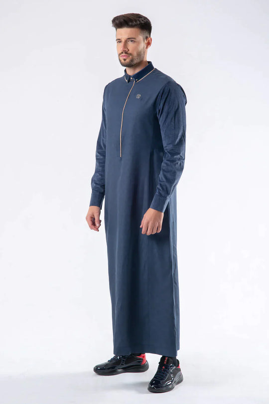 KDR2418 Al Ameer BoysThobe/Jubba - Dark Denim Blue shade