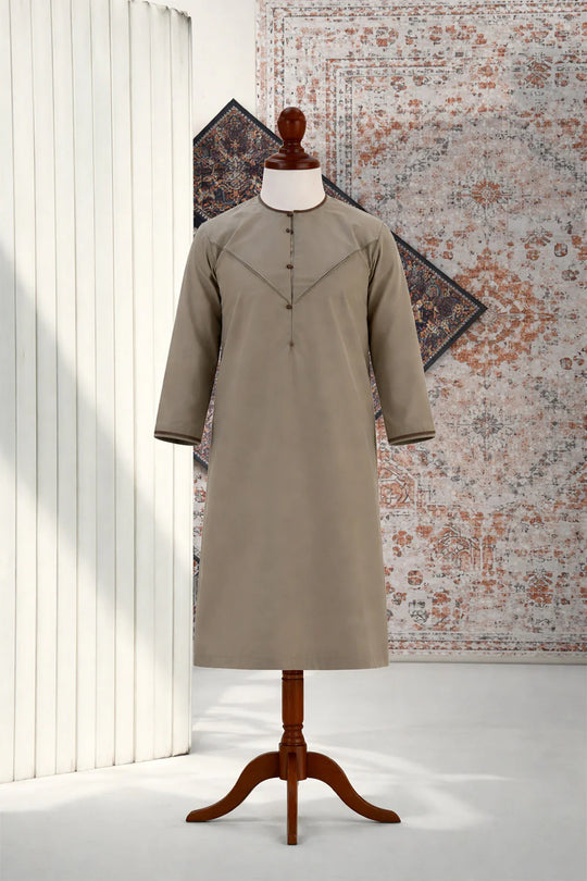Boys Faris Emirati Jubba/Thobe - Walnut