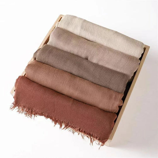 Crinkle Rayon Viscose Hijab/Scarf