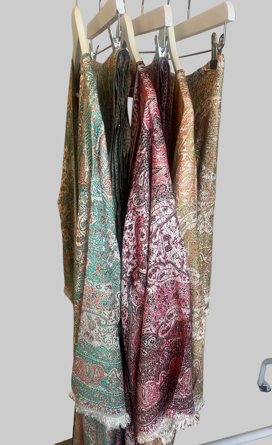 Cashmere Pashmina Abaya Sets with Large Pashmina Shawls