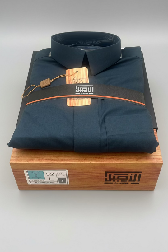 Exclusive Al Aseel Qatari Collar Summer Thobe with Zip in 4 Colours